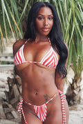 Candy Stripe Bikini Top