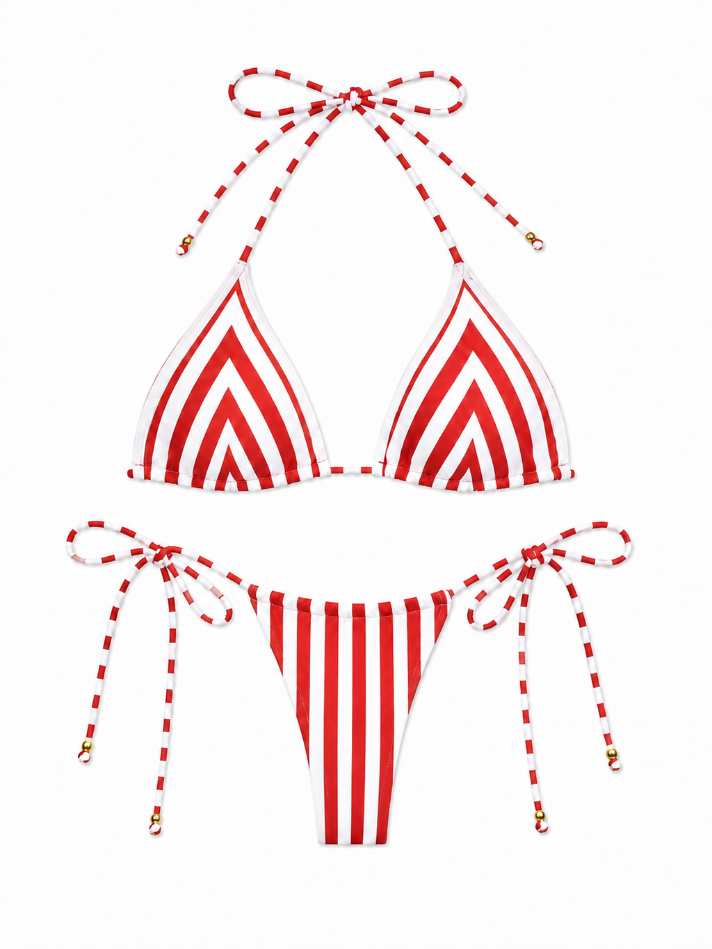 Candy Stripe Bikini Top